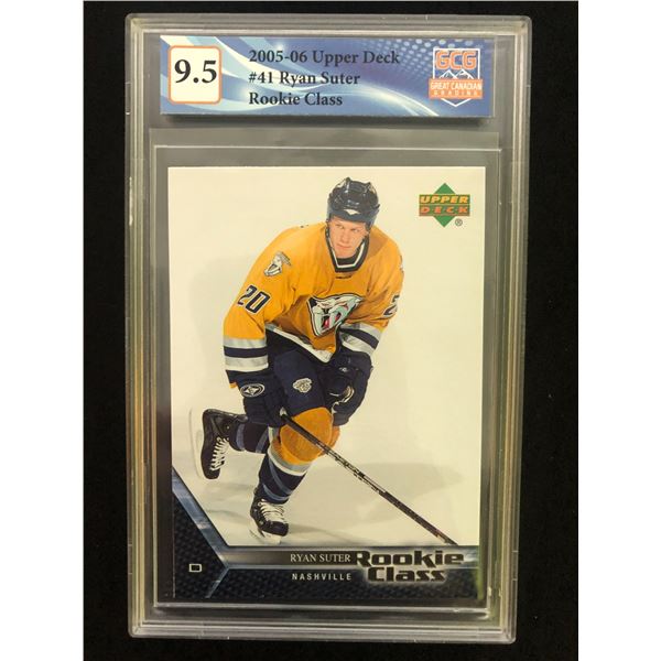 2005-06 UPPER DECK NO.41 RYAN SUTER ROOKIE CLASS (GCG 9.5)