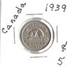 Image 1 : 1939 Canadian Five Cent