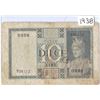 Image 1 : 1938 Bank of Italy Ten Lire Banknote
