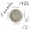 Image 1 : 1936 Canadian Silver Ten Cent