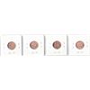 Image 2 : Strip of Four Canadian Cents "Uncirculated" 1961-1964
