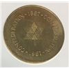 Image 2 : Commemorative Canada 1867 1967 Confederation Centennial token, WITH The Original Pamphlet