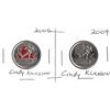 Image 1 : 2009 Canadian Quarter - Cindy Klassen - Coloured and Uncoloured