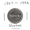 Image 1 : 1992 Canadian Twenty-Five Cent - Quebec 1867-1992