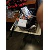Image 1 : HYUNDAI HIDDEN HITCH AND TRAY OF ELECTRONICS AND SHOP SUPPLIES