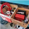 Image 1 : 3 BOXES OF FLASHLIGHTS, AIR HOSE AND MORE