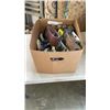 Image 1 : BOX OF TRAILER HITCHES AND SHOP SUPPLIES