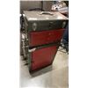 Image 1 : BRICO BLACK AND RED TOOL CABINET AND TOOLBOX WITH CONTENTS