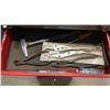 Image 8 : BRICO BLACK AND RED TOOL CABINET AND TOOLBOX WITH CONTENTS