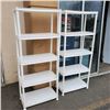 Image 1 : 2 6FT PLASTIC SHELVING UNITS