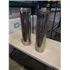Image 1 : TWO 30 INCH TALL CHIMNEY PIPES 8 INCH DIAMETER