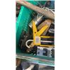 Image 8 : CRATE, TRAY AND BOX OF CASTOR WHEELS, SHOVEL HEADS, TOOLS AND SHOP HARDWARE AND SUPPLIES