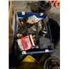 Image 2 : 2 BOXES OF SHOP SUPPLIES, HARDWARE, LAMP POST LIGHT