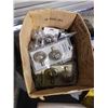 Image 3 : 2 BOXES OF SHOP SUPPLIES, HARDWARE, LAMP POST LIGHT
