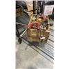 Image 1 : HEAVY WOOD CRATE OF TOOLS, HARDWARE, HYDRAULIC PISTON