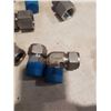 Image 8 : 3 CRATES AND BOX OF SHOP SUPPLIES, SWAGELOK AND COPPER AND BRASS FITTINGS, HARDWARE, HOLE PUNCHES