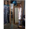 Image 1 : 2 BIFOLD DOORS - 6 FOOT TALL METAL AND 90 INCH TALL MIRROR DOORS
