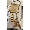 Image 3 : BOX OF NATIVE ITEMS AND FEATHERS