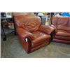 Image 2 : EZTIA LEATHER LOVESEAT AND ARMCHAIR