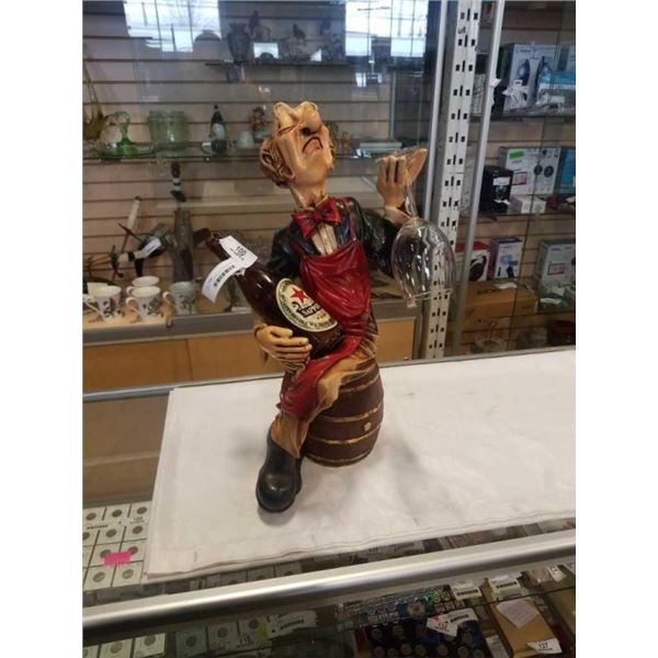 22 INCH TALL WINE BOTTLE HOLDER FIGURE
