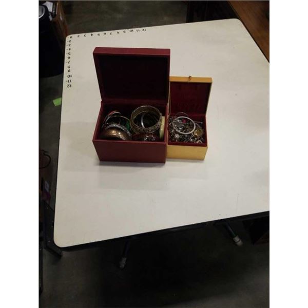 2 JEWELRY BOXES WITH CONTENTS