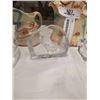 Image 4 : ENGLISH FIGURE TEAPOT WITH CREAM CUP AND CRYSTAL FIGURES