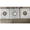 Image 3 : 6 SILVER CANADIAN COINS DATES VARY FROM 1941-1968