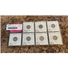 Image 1 : 7 CANADIAN SILVER WWII DIMES 1939-1945 .800 SILVER