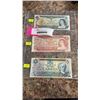 Image 1 : 3 CANADIAN BILLS "THE SCENES OF CANADA" SERIES - 1973 PARLIAMENT HILL, 1974 INUIT HUNTING, 1979 JOHN