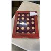 Image 1 : 20 UNCIRCULATED 1967 ONE PENNIES DISPLAY CASE