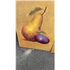 Image 7 : 2 FRUIT PRINTS AND VELVET PEACOCK PRINT