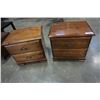 Image 1 : PAIR OF PINE 2 DRAWER NIGHTSTANDS