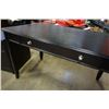 Image 3 : BLACK 1 DRAWER DESK AND 2 DRAWER FILING CABINET ENDTABLE
