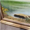 Image 3 : FRAMED OIL ON BOARD PRINCETON ALICE LAKE SIGNED B GHIEBRECHT 1970
