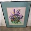 Image 1 : FRAMED WATERCOLOR ON PAPER BUTTERFLY BUSH SIGNED CAROLYN TAYLOR