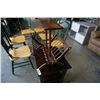 Image 3 : VINTAGE MAGAZINE RACK AND MODERN ENDTABLE