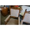 Image 2 : 2 WOOD FRAMED CHAIRS