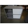 Image 2 : GREY CABINET WITH WHITE SLIDING DOORS