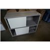 Image 1 : GREY CABINET WITH WHITE SLIDING DOORS