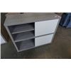 Image 2 : GREY CABINET WITH WHITE SLIDING DOORS