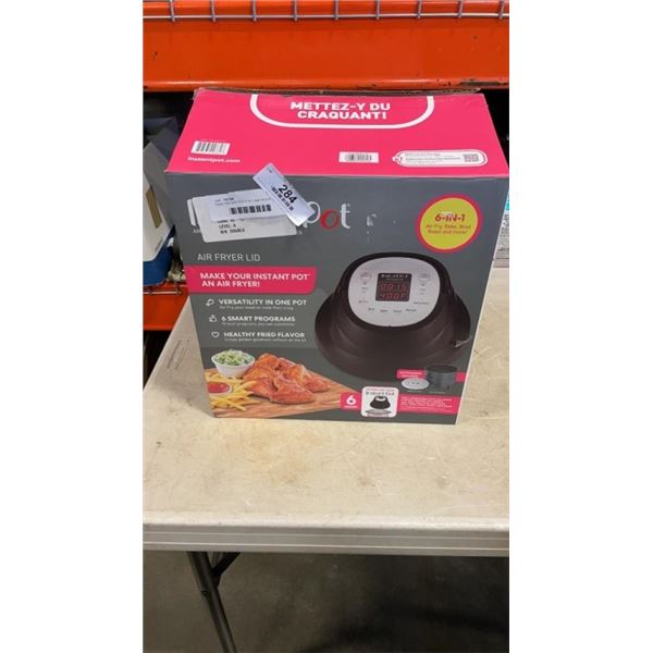 AS NEW INSTANT POT 6 IN 1 AIR FRYER LID