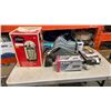 Image 1 : CAROUSEL ROTISSERIE BOILER, PEDAL EXERCISER, IRON,DIGITAL COOKING THERMOMETER AND WINE RACK