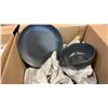 Image 2 : LOT OF BLACK IKEA DISHES