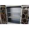 Image 2 : WHITE PAINTED GLASS DOOR CABINET