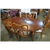 Image 1 : DINING TABLE WITH LEAF AND 6 CHAIRS