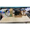 Image 1 : BISSEL LITTLE GREEN STEAM CLEANER, AERO GARDEN AND CANUCKS BEAR FIGURE