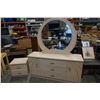 Image 1 : WILD ROSE DRESSER W/ MIRROR AND NIGHTSTAND