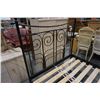 Image 2 : DOUBLE SIZE BLACK IRON BEDFRAME