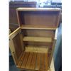 Image 3 : WOOD CUPBOARD, PIANO BENCH AND ENDTABLE