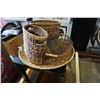 Image 1 : LOT OF WICKER AND DECORATIVE BASKETS